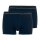 CECEBA Herren Boxershorts, 4er Pack - Long Pants, Unterwäsche, Logo, einfarbig Dunkelblau M
