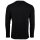 BOSS Herren Langarmshirt, Waffeloptik -  Waffle Longsleeve, Langarmshirt, Rundhals, Logo, Baumwollmischung Schwarz M