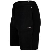 BOSS mens long-sleeved shirt, waffle look - Waffle Longsleeve, long-sleeved shirt, round neck, logo, cotton blend Black S (Small)