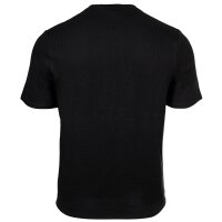 BOSS Herren T-Shirt, Waffeloptik -  Waffle T-Shirt, Logo, Rundhals, Logo, Baumwollmischung Schwarz S