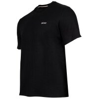BOSS Herren T-Shirt, Waffeloptik -  Waffle T-Shirt, Logo, Rundhals, Logo, Baumwollmischung Schwarz S