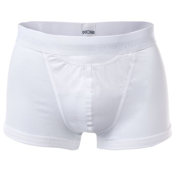 HOM Herren Boxer Briefs HO1 - Men Pants, Boxershorts, Premium Cotton Modal Weiß 4 (Gr. S)