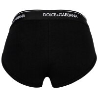 DOLCE & GABBANA mens briefs, 3-pack - Brando briefs, stretch cotton Black/white/grey XXL (XX-Large)