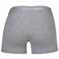 DOLCE & GABBANA mens boxer shorts, 3-pack - regular boxer, stretch cotton Black/white/grey M (Medium)