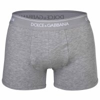 DOLCE & GABBANA Herren Boxershorts, 3er Pack - Regular Boxer, Stretch Baumwolle Schwarz/Weiß/Grau XXL