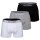 DOLCE & GABBANA mens boxer shorts, 3-pack - regular boxer, stretch cotton Black/white/grey XXL (XX-Large)