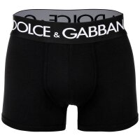 DOLCE & GABBANA Mens Boxer Shorts, 2-Pack - Regular Boxer, Stretch Cotton Black M (Medium)