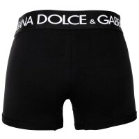 DOLCE & GABBANA Mens Boxer Shorts, 2-Pack - Regular Boxer, Stretch Cotton Black M (Medium)
