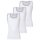 BOSS mens vests, 3-pack, ribbed - Tank Top RibClassic, round neck, cotton White M (Medium)