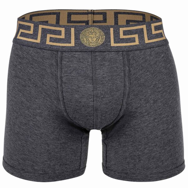 VERSACE Herren Boxershorts  - TOPEKA, Bi-Stretch, Organic Cotton, einfarbig Dunkelgrau M