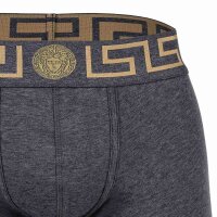 VERSACE Mens Boxer Shorts - TOPEKA, Stretch Cotton, Solid Color Dark Grey M (Medium)