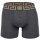 VERSACE Mens Boxer Shorts - TOPEKA, Stretch Cotton, Solid Color Dark Grey M (Medium)