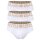VERSACE Herren Slip, 3er Pack - TOPEKA, Baumwolle, einfarbig Weiß 2XL