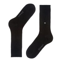 Burlington Herren Socken Everyday 2er Pack - Baumwolle, Uni,  Onesize, 40-46 Schwarz