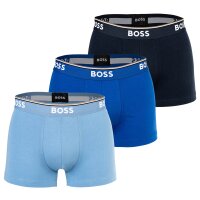 BOSS Herren Boxershorts, 3er Pack - Power Trunks, Logo, Baumwollmischung, einfarbig