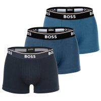BOSS Herren Boxershorts, 3er Pack - Power Trunks, Logo, Baumwollmischung, einfarbig