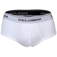DOLCE & GABBANA mens briefs, 2-pack - Brando briefs, stretch cotton White XXL (XX-Large)