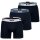 BOSS Herren Boxershorts, 3er Pack - Power, Boxer Brief, Logo, Baumwollmischung, einfarbig