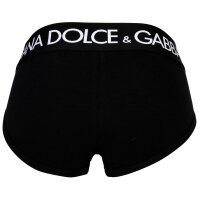 DOLCE & GABBANA mens briefs, 2-pack - Brando briefs, stretch cotton Black XL (X-Large)