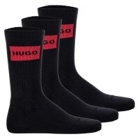 HUGO mens socks, 3-pack - QS Rib Label CC, ribbed, logo,...
