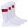 HUGO Herren Socken, 3er Pack - QS Rib Label CC, gerippt, Logo, Baumwollmischung Weiß 39-42