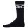 HUGO mens socks, 3-pack - QS Rib Label CC, ribbed, logo, cotton blend Black 39-42 (UK 5-8.5)