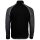 BOSS mens sweat jacket - Tracksuit jacket, stand-up collar, zip, logo, cotton blend Black M (Medium)