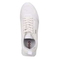 HUGO mens trainers - Icelin Runn mono, trainers, lacing, material mix, logo   White EU 44 (UK 9,5)