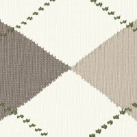 Burlington Mens Socks - Manchester, Diamond Pattern, Organic Cotton White/Brown 40-46