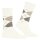 Burlington Mens Socks - Manchester, Diamond Pattern, Organic Cotton White/Brown 40-46