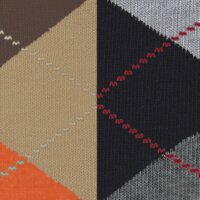 Burlington Herren Socken, 2er Pack - Geschenk-Set, Argyle, Raute, Onesize, 40-46 Schwarz/Braun 40-46