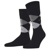 Burlington Mens Socks, 2 Pack - Gift Set, Argyle, Rhombus, Onesize, 40-46 Black/Brown 40-46