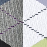 Burlington Damen Socken, 2er Pack - Geschenk-Set, Argyle, Raute, Onesize Weiß/Grau 36-41