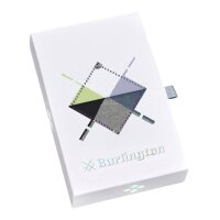Burlington Ladies Socks, 2 Pack - Gift Set, Argyle, Rhombus, Onesize White/Grey 36-41 (UK 4-7.5)