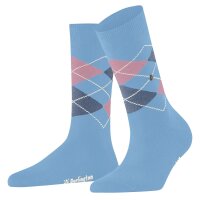 Burlington Ladies Socks, 2 Pack - Gift Set, Argyle, Rhombus, Onesize Blue/Pink 36-41 (UK 4-7.5)