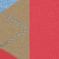 Burlington Damen Socken Everyday Mix 2er Pack - Raute und Uni, One Size, 36-41 Braun/Rot