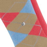 Burlington Ladies Socks Everyday Mix 2er Pack - Rhomb and Uni, One Size, 36-41 Brown/Red