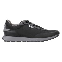 HUGO Herren Sneaker - Icelin Runn pupdny, Turnschuhe, Schnürung, Materialmix, Logo Schwarz EU 41