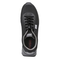 HUGO Herren Sneaker - Icelin Runn pupdny, Turnschuhe, Schnürung, Materialmix, Logo Schwarz EU 41