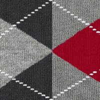 Burlington Herren Socken, 2er Pack - Argyle, Clip, One Size, 40-46 Schwarz/Grau/Rot 40-46