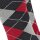 Burlington mens socks, 2-pack - Argyle, Clip, One Size, 40-46 Black/Grey/Red 40-46