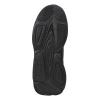 HUGO Herren Sneaker - Leon Runn cvpu, Turnschuhe, Schnürung, Materialmix, Logo Schwarz EU 41