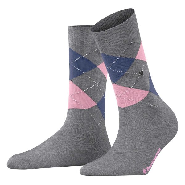 Burlington Damen Socken - Covent Garden, Rautenmuster, Onesize