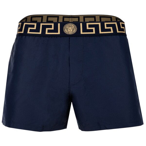 VERSACE Herren Badeshorts - Poly Golfo, Swim Shorts, Boxer, Badehose, gewebt Dunkelblau 2XL