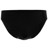 AMMANN Mens Briefs 3 pack - Cotton & More mini briefs, tone-on-tone stripes, cotton blend Black M (Medium)