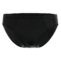 AMMANN Mens Briefs 3 pack - Cotton & More mini briefs, tone-on-tone stripes, cotton blend Black L (Large)