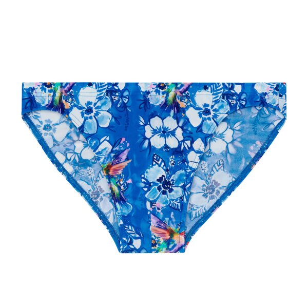 HOM Mens swim briefs - Swim Micro Briefs, Colibris, swimming trunks, patterned Blue XL (X-Large)
