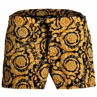 VERSACE Herren Badeshorts - Barocco, Swim Shorts, Boxer, Badehose, gemustert, gewebt Gelb S