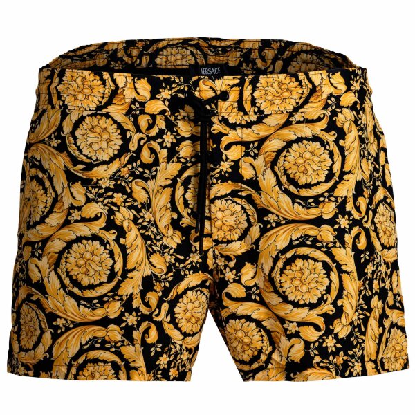 VERSACE Herren Badeshorts - Barocco, Swim Shorts, Boxer, Badehose, gemustert, gewebt Gelb XL