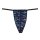 HOM Herren G-String - Blackrock, Tanga, Unterwäsche, gemustert Schwarz/Blau M